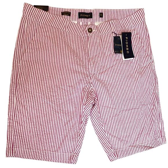 Piombo Other - Piombo Striped Seersucker Shorts 38